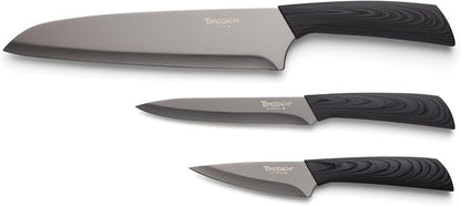 Hampton Forge Tomodachi HMC01A612C Raintree Ash – 3 Piece Knife Set with Matching Blade Guards