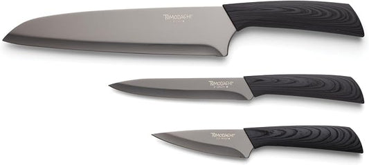 Hampton Forge Tomodachi HMC01A612C Raintree Ash – 3 Piece Knife Set with Matching Blade Guards
