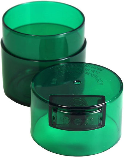 Minivac - 10g to 30 grams Airtight Multi-Use Vacuum Seal Portable Storage Container for Dry Goods, Food, and Herbs - Green Tint