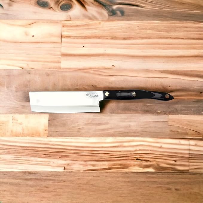 Cutco Nakiri Knife-This is THE knife for vegetable prep. Designed for clean slicing, chopping and dicing of fruits and vegetables