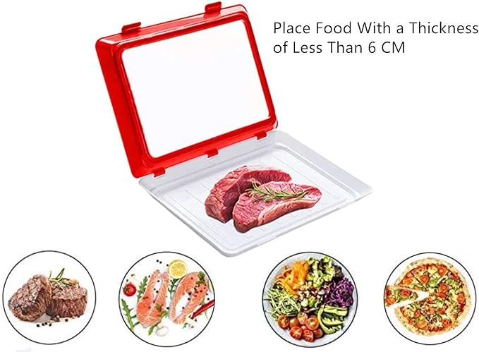 Plastic Food Preservation Trays for Storing Vegetables, Fruits, and Meat, Keeping Them Fresh, Stackable and Reusable Creative Food Preservation Trays (2 Pieces)
