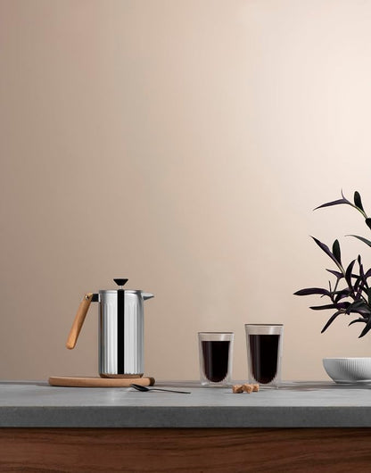 Bodum 34 oz Douro Double Wall French Press Coffee Maker, Polished Stainless Steel