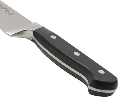 Winco 8" Chef Knife, Triple Riveted, Full Tang Forged Blade