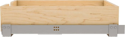 Rev-A-Shelf Standard Pullout Kitchen Cabinet Organizer with BLUM Soft-Close for Base Cabinets, Min Opening Width of 17.75", Wood, 4WDB-18SC-1