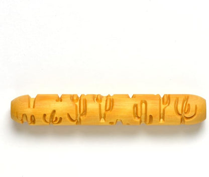 MKM Pottery Tools Wood Hand Rollers for Clay (HR-49 Saguaro Paradise)