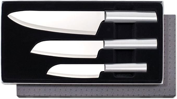 Rada Cutlery Chef Select Gift Set (S57), 3-Piece Knife Set, Stainless Steel Blades, Silver Handle