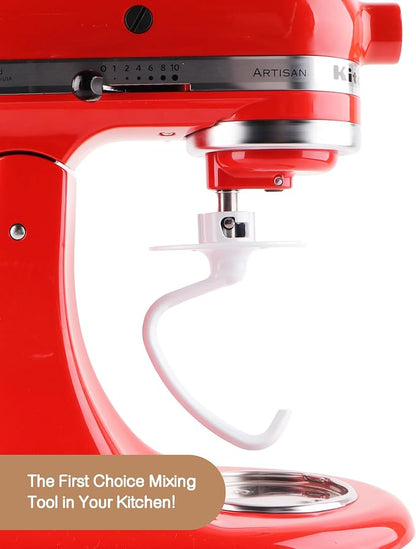 MEET JUICE K45DH Coated C-Shaped Dough Hook for KitchenAid Tilt-Head Stand Mixers, Fits 4.5–5 Quart Bowls, Compatible with K45, K45SS, KSM90, KSM110, KSM150, Not Compatible with Bowl-Lift Models