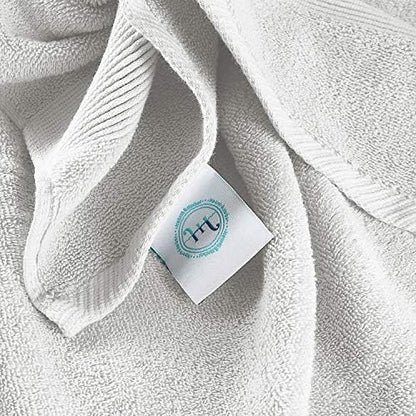Hearth & Harbor Bath Mat Towels - 100% Ring Spun Cotton Luxury Towels - Ultra Soft & Highly Absorbent, Bathroom Towels, Floor Mat - White