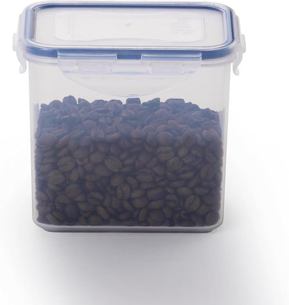 LOCK & LOCK Easy Essentials Storage Food Storage Container Set / Food Storage Bin Set - 4 Piece, Clear