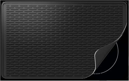 Stove Top Cover for Electric Stove- Range Covers for Electric Stove,Silicone XXL Dish Drying Mat, Glass Cooktop Covers, Flat RV Range top Mats (Black, 36"x21")