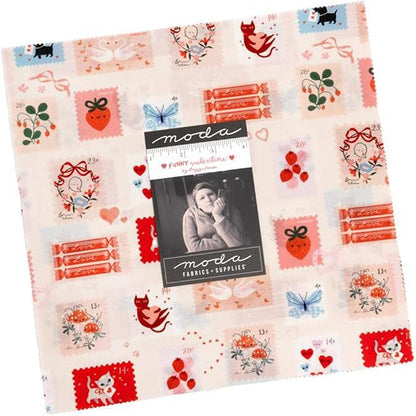 Lizzy House Funny Valentine Layer Cake 42 10-inch Squares Moda Fabrics 37140LC