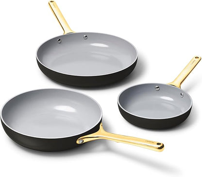 Caraway 8in + 10in Fry + 12in Fry Set Black