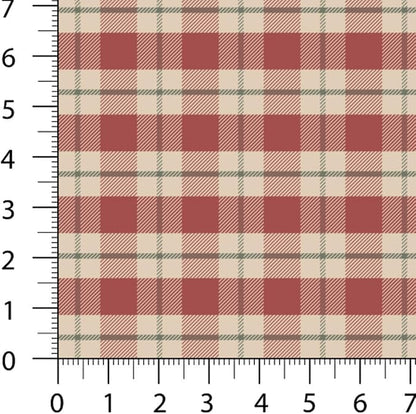 Patchwork Fabric Panel 100x155 cm, 100% Cotton Satin, 6 Coordinated Gingham Check Patterns, Rustic Country Quilting & Sewing Fabric (Farmhouse Style, 6pcs 50x50cm)