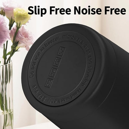MEZMUT 20oz Tumbler Coffee Travel Mug with Daul Lid and Straw, Stainless Steel Double Wall Vacuum Spill Proof Insulated Tumbler, Hot or Iced Coffee Cups for Drinks (1Pack, Black)
