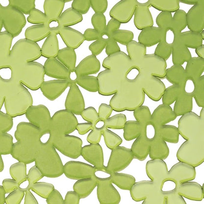 InterDesign Blumz Kitchen Sink Protector Mat - Large, Green