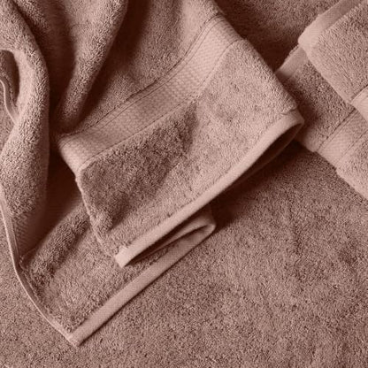 Superior Egyptian Cotton Plush Absorbent, Bath Towel Set of 4, Muted Mauve