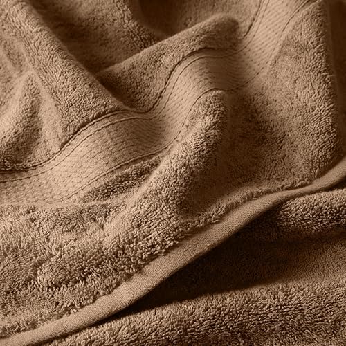 SUPERIOR Egyptian Cotton Ultra Plush & Absorbent, 6 Piece Set, Latte