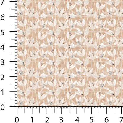 Patchwork Fabric Panel 100x155 cm, 100% Cotton Satin, 6 Coordinated Vintage Botanical Floral Patterns, Soft Sage Neutral Quilting & Sewing Fabric (Vintage Pastels, 6pcs 50x50cm)