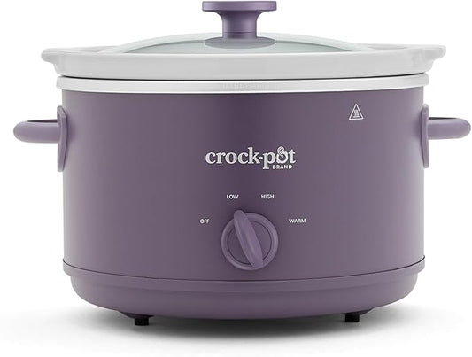 Crock-Pot Design Series 4.5 Quart Manual Slow Cooker, Purple Potato