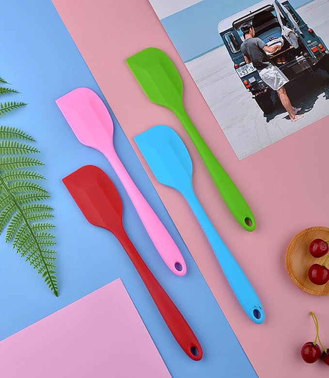 Silicone Spatula Set - 8PCS Heat Resistant Rubber Spatulas for Cooking,Baking,Mixing, Silicone Utensil Sets for Nonstick Cookware,Non-Stick Flexible Baking Cooking Tool BPA-Free