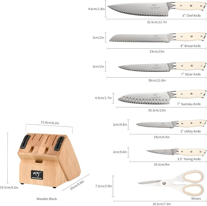 NANFANG BROTHERS Damascus + VG10 Knife,71 Layers, Sharp,Multi-functional,Cooking Utensils,Cutting Meat,Vegetables,Fruits,Home Use,Commercial