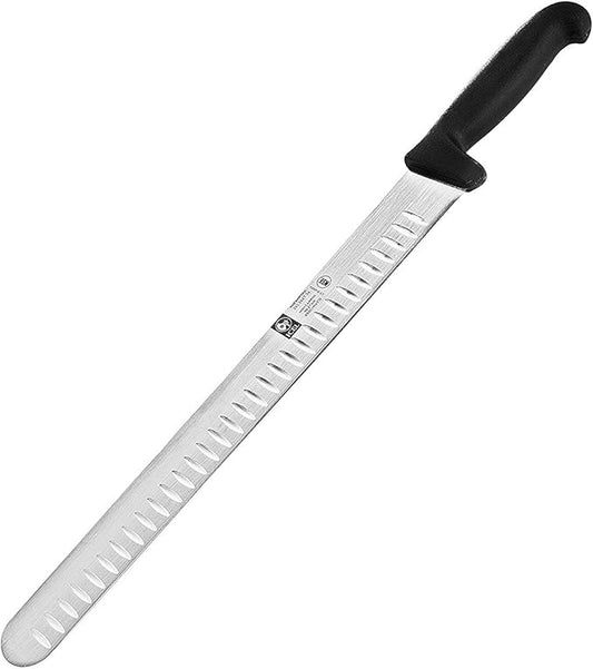 12-inch Blade Granton Edge, Turkey, Salmon, ham Slicer, Meat Slicing Knife. NSF Approved, Best Knife to Slice Large Roast and Whole Turkey.
