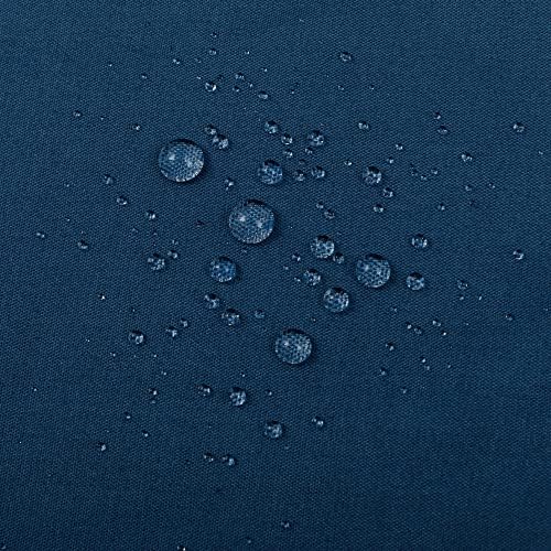 ALYVIA SPRING Waterproof Fabric Shower Curtain or Liner White/Navy, 72x72