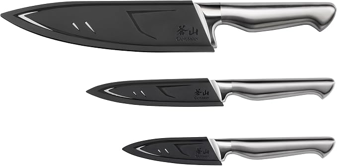 Cangshan Sanford Series 1027174 German Steel 3-Piece Knife Starter Set with Sheaths