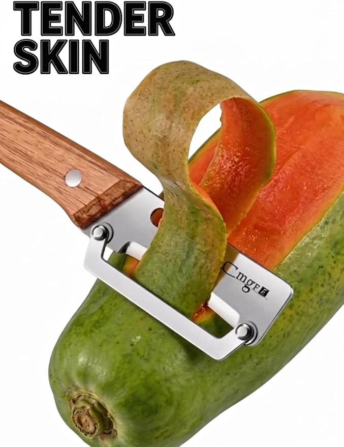 (Left-Hand Only),Vegetable Peeler,Nemesis of Bumpy Rough Root,Potato Peeler,Kitchen Sharp Stainless Steel Blade Veggie Gadgets for Fruit Apple Carrot Pumpkin Pineapple SugarCane Squash Papaya