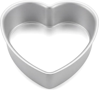 Heart Shaped Cake Pans, 9 × 3 Inch, Set of 2 | Aluminum, For Wedding, Party, Family Occasions, For Chocolate, Bread