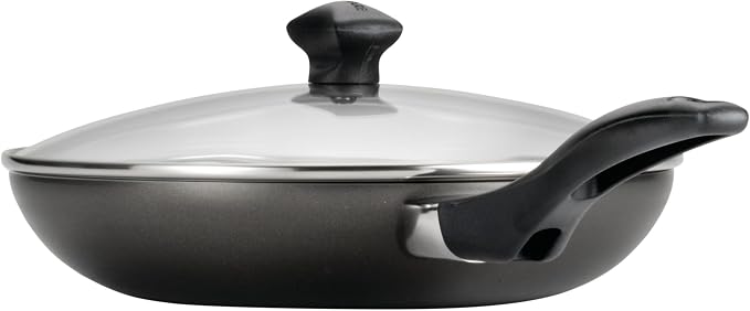 Farberware Dishwasher Safe Aluminum Nonstick Cookware Pots and Pans Set, 15-Piece, Pewter