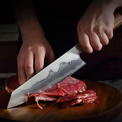 Professional Chef Knife Kitchen Knife Sharp Blade Cleaver Slicer Japanese 440C Steel Kitchen Knives Kitchen Tools Santoku Knife Cooking Cutter Meat Slicing knife Utility Knife Sashimi Knife Sushi