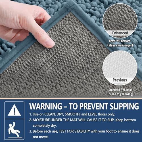 Arotive Bathroom Rugs Mat 24x16, Soft Absorbent Chenille Shaggy Bath Mat