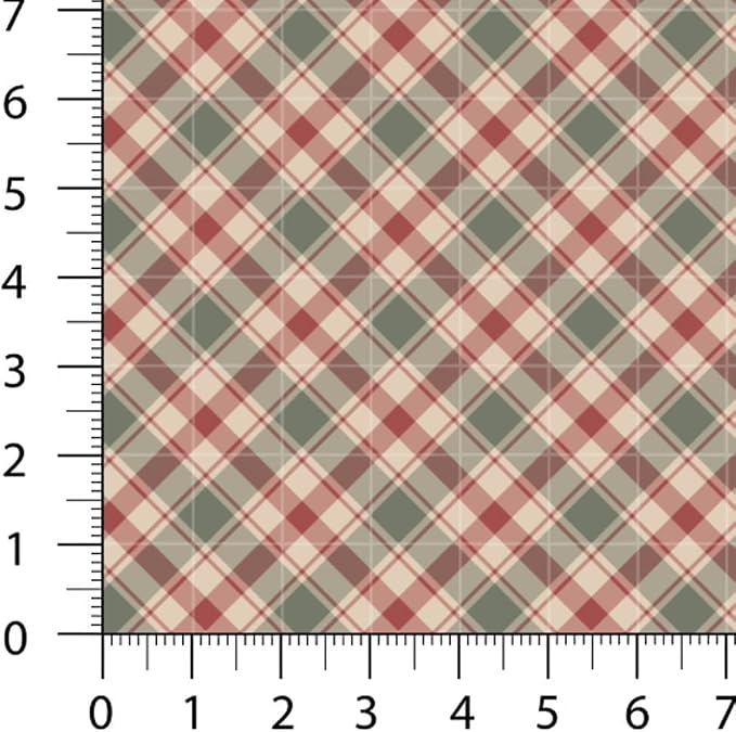 Patchwork Fabric Panel 100x155 cm, 100% Cotton Satin, 6 Coordinated Gingham Check Patterns, Rustic Country Quilting & Sewing Fabric (Farmhouse Style, 6pcs 50x50cm)
