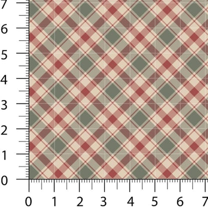Patchwork Fabric Panel 100x155 cm, 100% Cotton Satin, 6 Coordinated Gingham Check Patterns, Rustic Country Quilting & Sewing Fabric (Farmhouse Style, 6pcs 50x50cm)