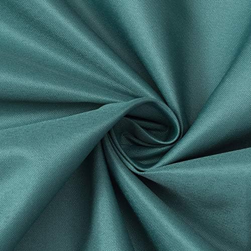 N&Y HOME Fabric Shower Curtain or Liner with Magnets, Teal
