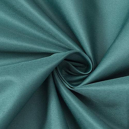 N&Y HOME Fabric Shower Curtain or Liner with Magnets, Teal