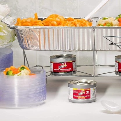Aluminum Pans Half Size, 9X13, Extra Heavy Duty Disposable Foil Pans For Baking (100 Pack) Roasting & Chafing, Bulk Quantity for Caterers, Restaurants & Hotels For Buffets, Steam Table & Food Prepping