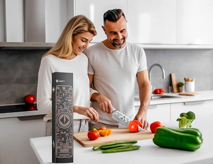 Damascus Chef Knife: 8-inch Razor-Sharp Japanese Chef Knife with VG10 Steel Core, Full Tang G10 Handle, NSF Food-Safe Professional Kitchen Knife with Sheath, Knife for Men Women, Fathers day