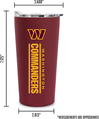 Rico Industries NFL Football Soft Touch, Easy Grip Tumbler