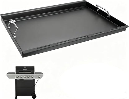 Full-Size Griddle Inserts for Nexgrill Home Depot Replacement Parts 5 Burner 720-0888S 720-0888A 720-0888N, Flat Top Griddle for Nexgrill 4 Burner 720-0830H 720-0830X 720-0830 Gas Grill, Carbon Steel