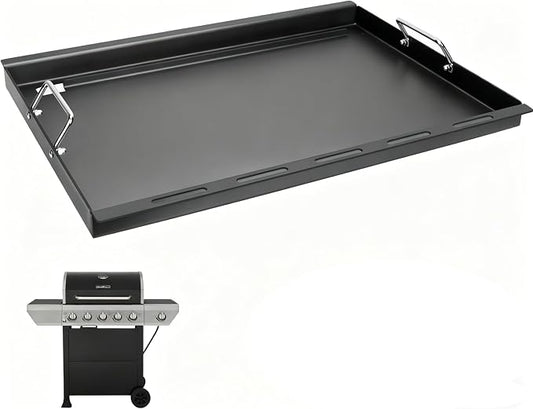 Full-Size Griddle Inserts for Nexgrill Home Depot Replacement Parts 5 Burner 720-0888S 720-0888A 720-0888N, Flat Top Griddle for Nexgrill 4 Burner 720-0830H 720-0830X 720-0830 Gas Grill, Carbon Steel