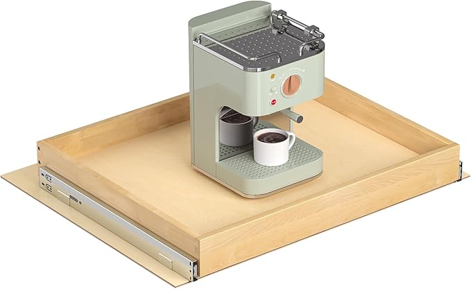 Pull Out Cabinet Organizer, 26" W x 21" D | Soft Close, Heavy Duty Slides, Wood Slide Out Drawers, For Kitchen Cabinets