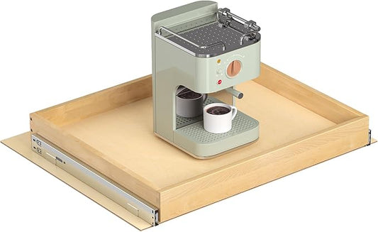 Pull Out Cabinet Organizer, 26" W x 21" D | Soft Close, Heavy Duty Slides, Wood Slide Out Drawers, For Kitchen Cabinets