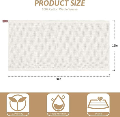 Nialnant 6 Pcs Kitchen Towels, 100% Cotton Kitchen Hand Towels, Super Soft and Absorbent Tea Towel, Dish Towels for Kitchen-13 x 28 in