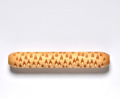 MKM Pottery Tools Wood Hand Rollers for Clay (HR-64 Rain)