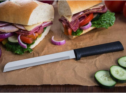 RADA Cutlery The Starter Gift Set (G238), 7-piece Knife Set, Stainless Steel Blades, Black Handle