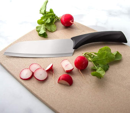 Rada Cutlery Anthem Series Cook’s Knife (W434), 6.5" Stainless Steel Blade, Black Handle