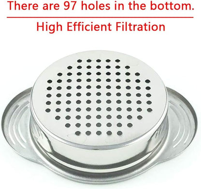 Can Strainer - Tuna Strainer - Food Grade 304 (18/8) Stainless Steel, Dishwasher Safe, Food Strainer, Can Colander, Easy To Clean, Eco-friendly