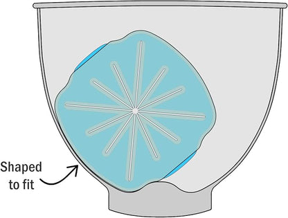 Whisk Wiper® PRO for Stand Mixers - Mix Without The Mess - The Ultimate Stand Mixer Accessory - Compatible With KitchenAid Tilt-Head Stand Mixers - 4.5qt, 5qt (Color: Aquamarine)